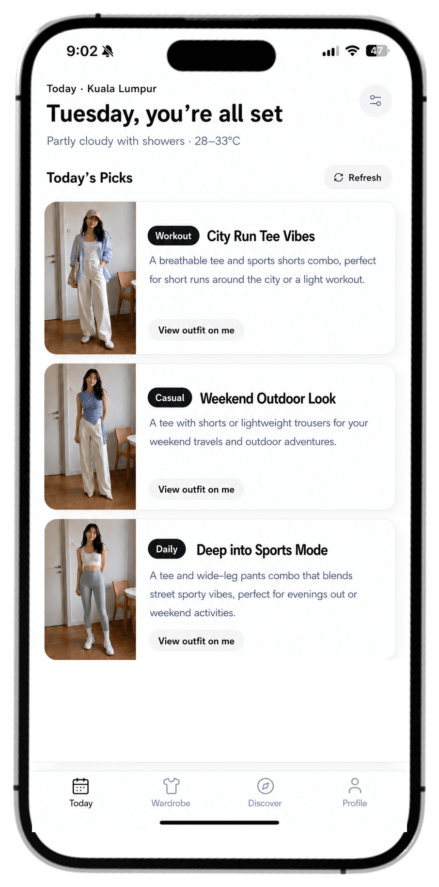Trove personalized daily outfit recommendations